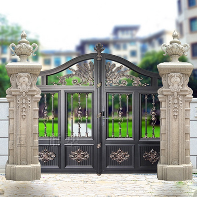 Factory Price Marble Carving Granite Stone Gate Design Column 100% Hand Carved SH-SHENGHUA European Lifetime 1 Piece HE BEI SH-