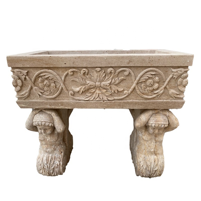 China Cheap Old Antique Stone Trough Decoration Garden