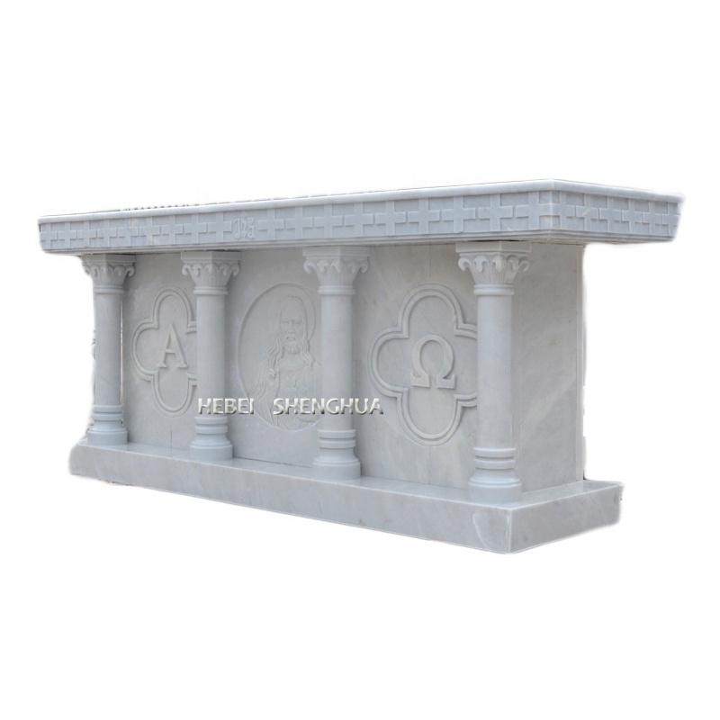 Religious Church Decorated Supplies Hand carved Marble Altar