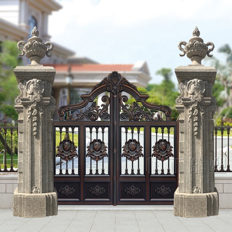 Factory Price Marble Carving Granite Stone Gate Design Column 100% Hand Carved SH-SHENGHUA European Lifetime 1 Piece HE BEI SH-