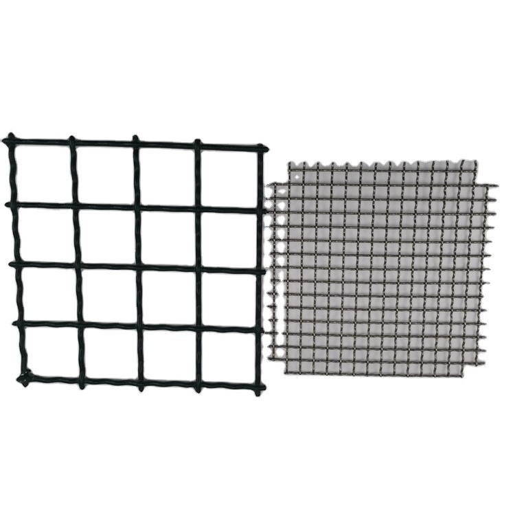 spring stainless steel plant factory 45#65Mn Steel Crimped Wire Mesh sand gravel crusher hooked vibrating sieve screen mesh