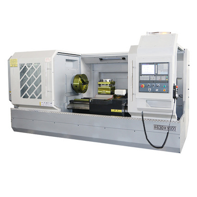 Spindle Bore 105mm Lathe Machine Ck6163 For Metal Flat Bed Cnc Lathe  Machine