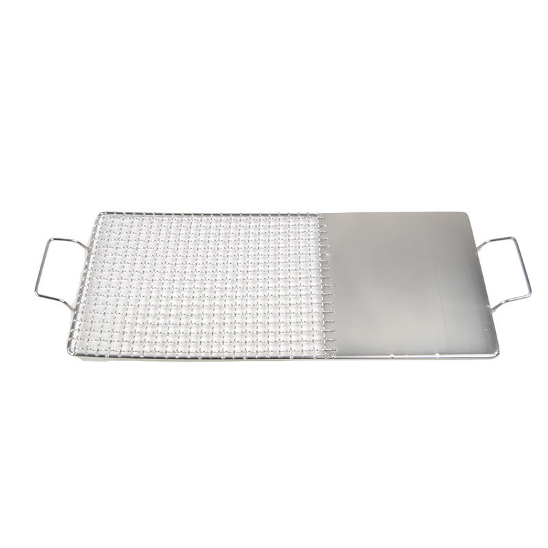 Customized Food Grade Barbecue Wire Mesh Stainless Steel 304 Tray Stainless Steel Rectangular Wire Mesh Baking Tray for Oven