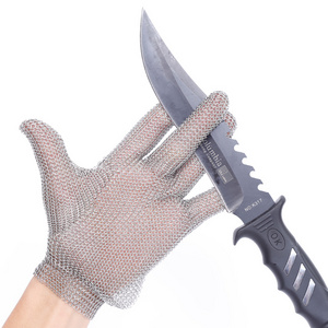 Cheap Price Butcher Stainless Steel Cut Resistant Glove Anti Cut Knife Blade Proof Safety Protection Glove For Food Process