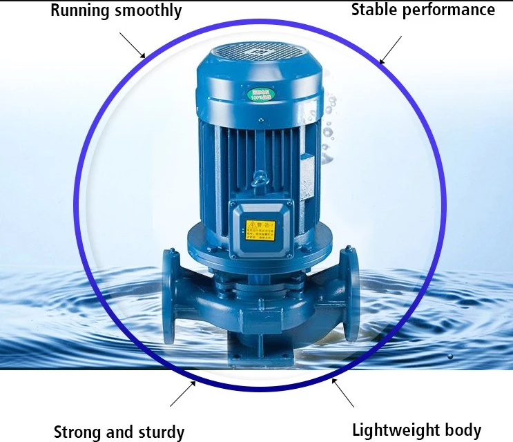 Isg Type Vertical Pipeline Centrifugal Clean Water Booster Pump Cooling Water Circulating Pump