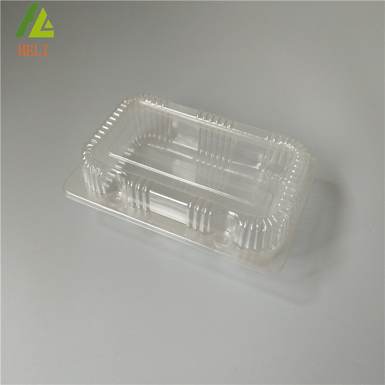 Medium Hinged PET Plastic Pie Slice cheese cake Container