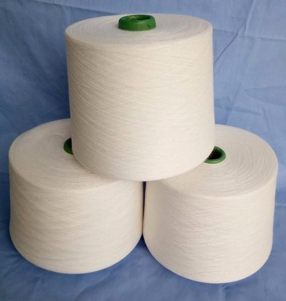 30/1 Pes 100% Ring Spun Virgin White polyester Yarn