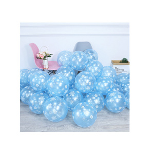 20pcs Christmas New Year Frozen Snowflake Latex Balloons Birthday Party Wedding Decoration Supplies Baby Shower Kids Globos Toys