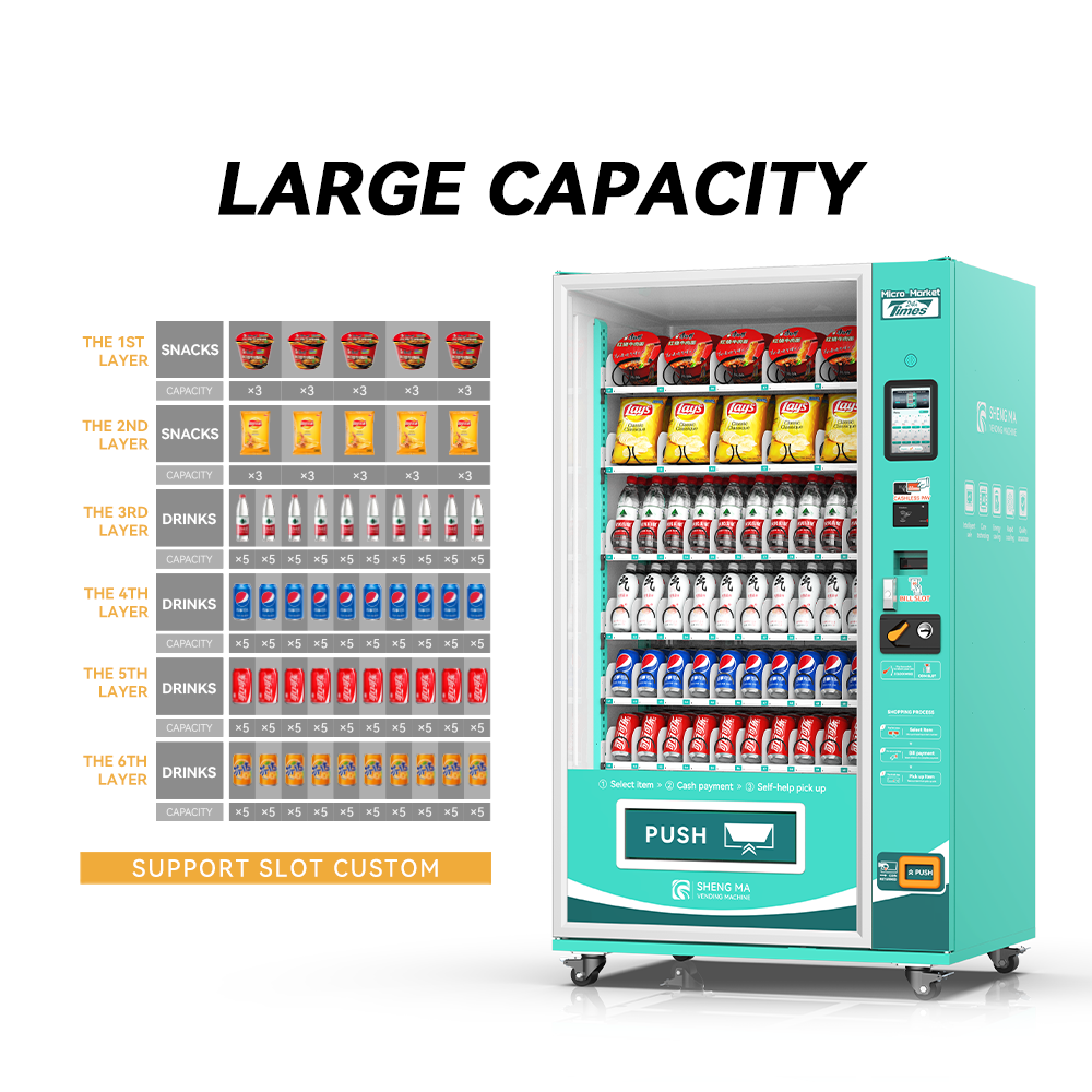 Factory Supply Self Service Combined product vending kiosk machine small snack high tech vending machines for sale