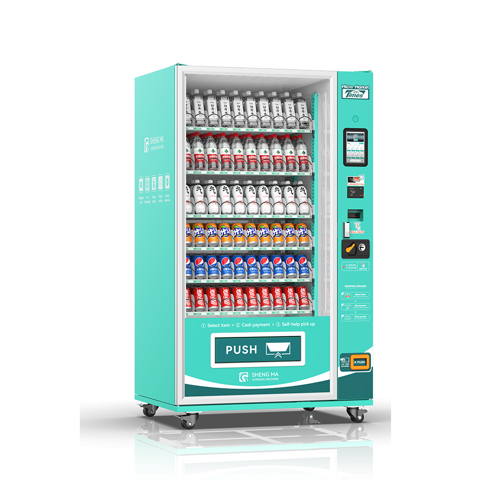 Thickened galvanized steel body touch screen vending machine purified water pringles vending machine