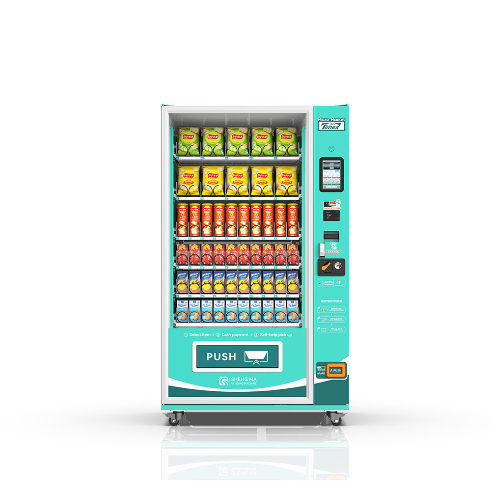 Custom Intelligent Touch Screen mechanical vending machine fast food box lunch fresh food vending machine