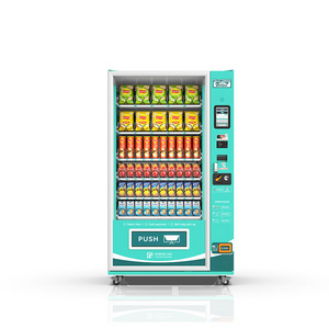 Custom Intelligent Touch Screen mechanical vending machine fast food box lunch fresh food vending machine