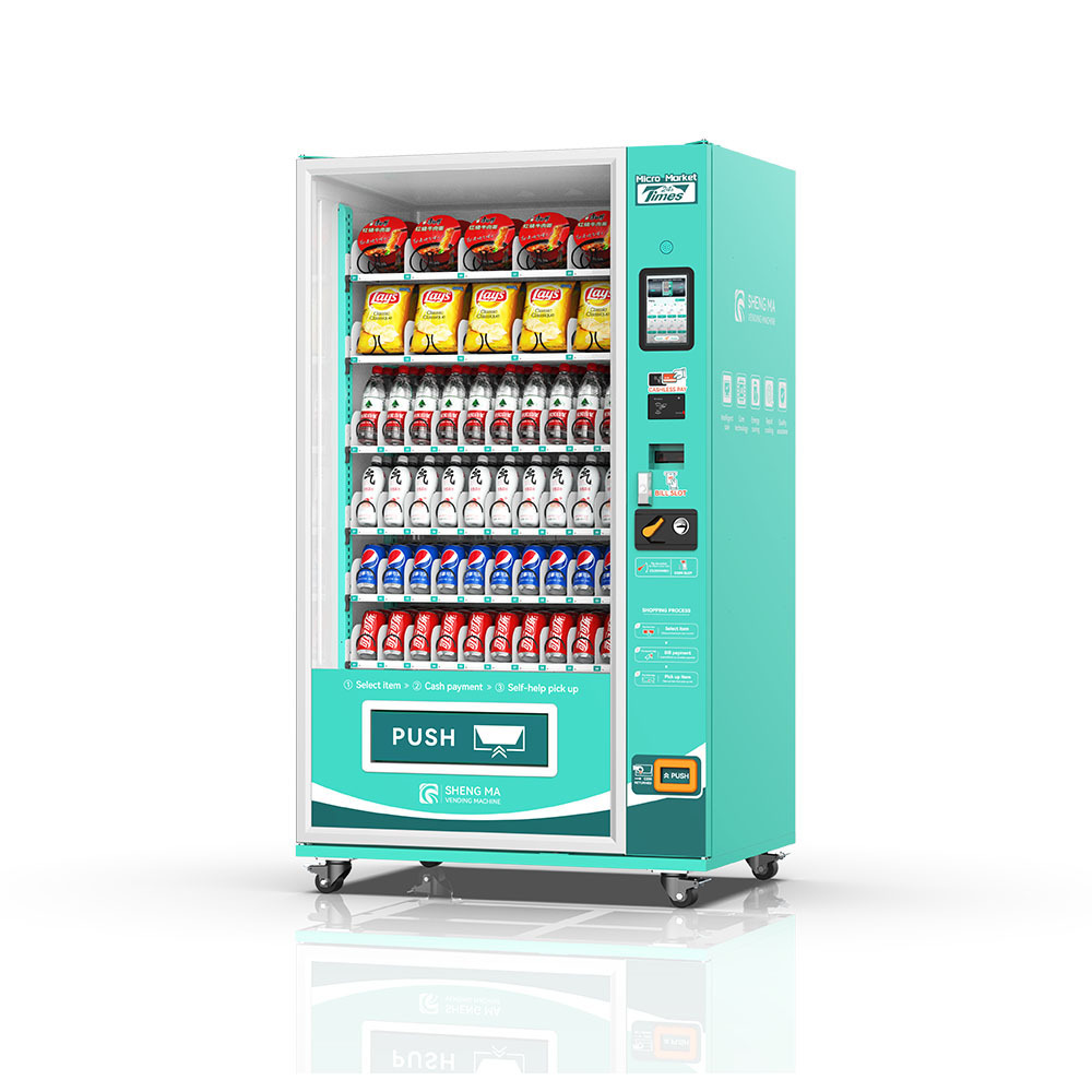 Outdoor Coin and Bill Operated bakery vending machine auto large vending machine for foods and drinks