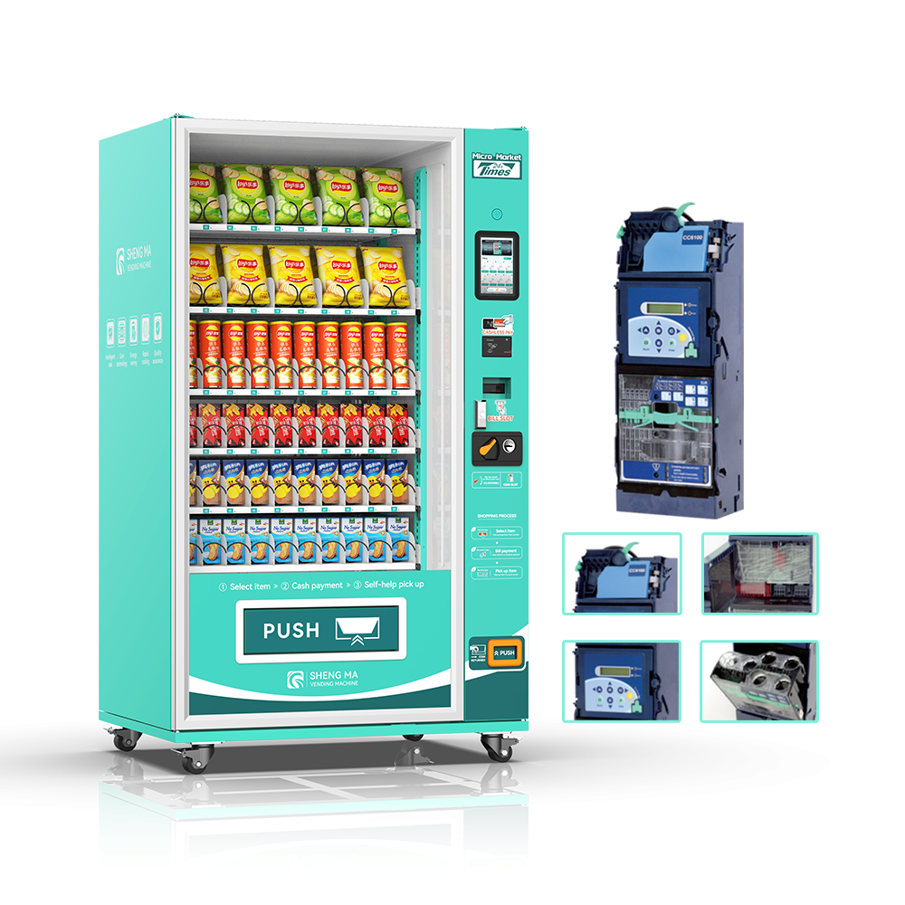 Factory Supply automatic intelligent Touch Screen 2023 snack machine vending hotel vending machine