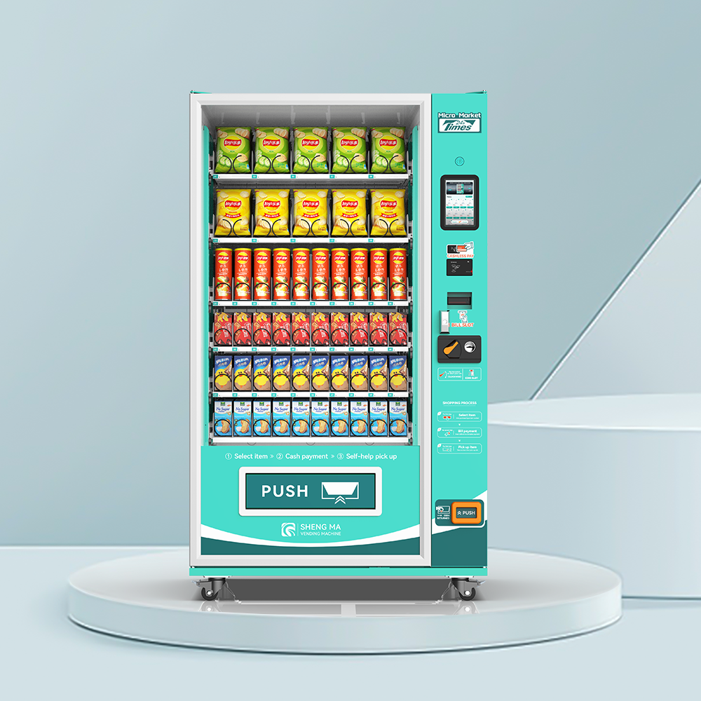 24 Hours Self-service coin operated ramen vending machine pringles trading card vending machine