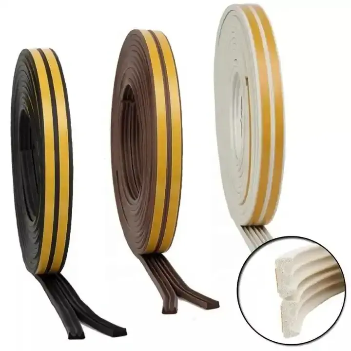 Cheap EPDM Self-adhesive Sealing Strip For Door and Window/Shape D E I Windproof Sound Insulation Section Profile Stripping