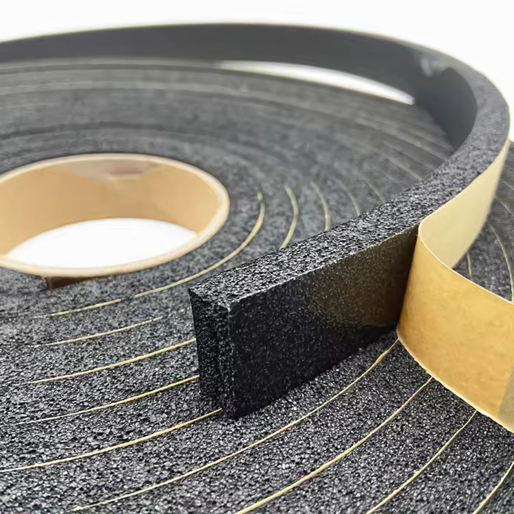 EPDM Rubber Self Adhesive Insulation Foam Tape Weather Resistant Foam Sealing Tape for Gap Filling weather insulation