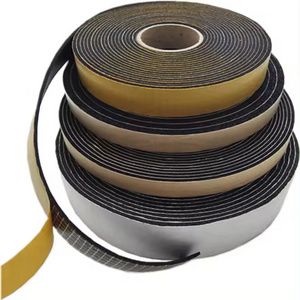 double / single sided glass foam seal tape Rubber Foam Insulation Tape Foam Weather Strip Tape For Air Conditioning Pipe