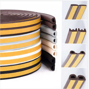 Self adhesive foam window seam weather drop seal for wooden door foam door weatherstripping seal strip