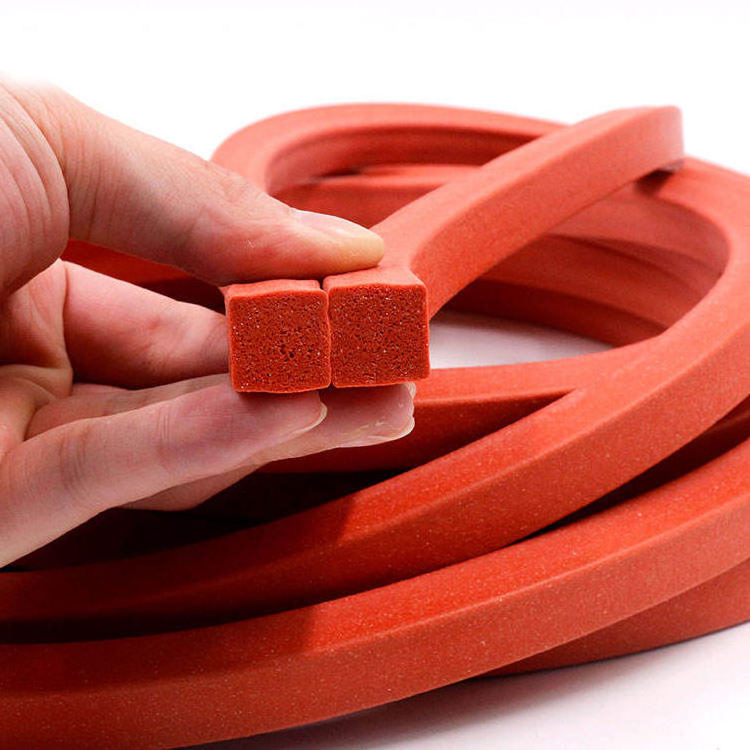 Factory direct round elastic Extensible Round Rubber Custom Made Sealing OEM natural Silicone rubber Sponge O Ring Strip Cord