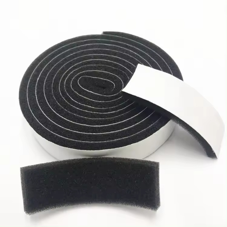 Single sided insulation self adhesive PU sponge foam sealing tape weather strips for door and window door seal tape