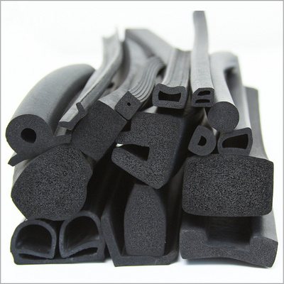 Custom Rubber Seal Strip  Protective Angle Self Adhesive Shape Extruded Foam Epdm Round Cell