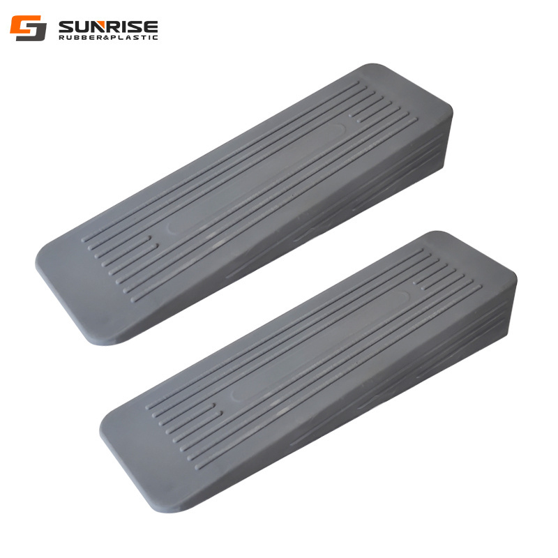 PVC plastic customized  door open anti slam door wedge rubber door stop