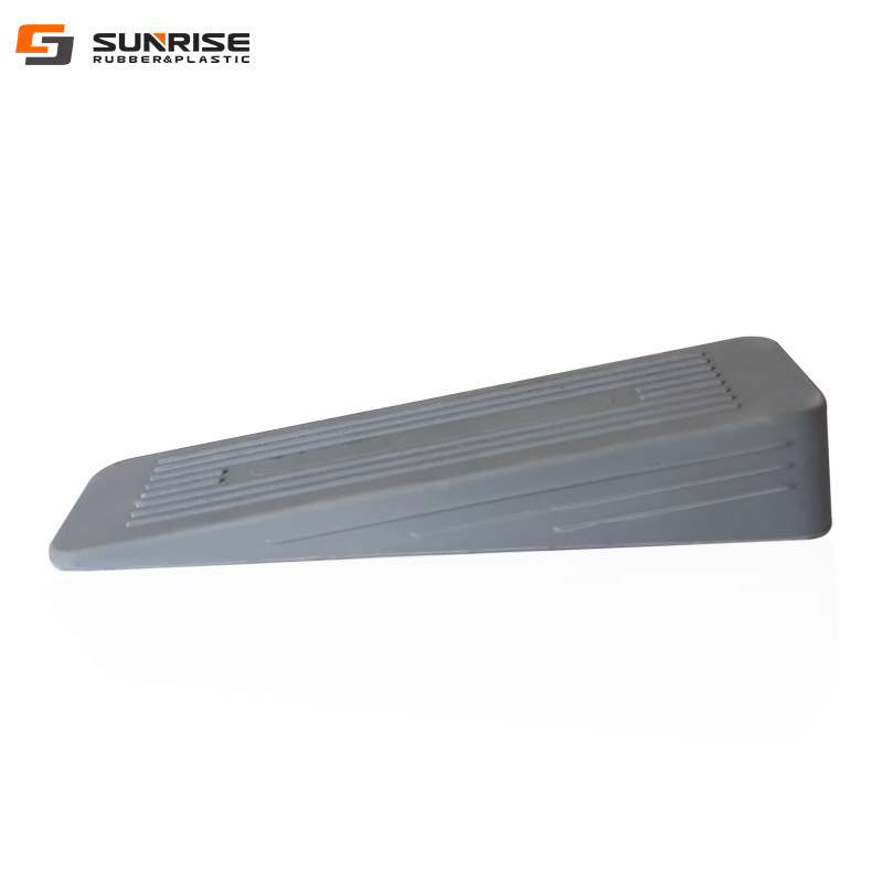 PVC plastic customized  door open anti slam door wedge rubber door stop