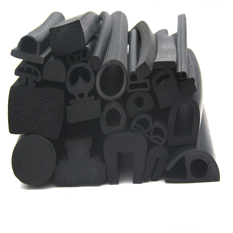 Customized D U P R B S H special shaped EPDM NBR rubber foaming Extruded Soft seal strips Profiles