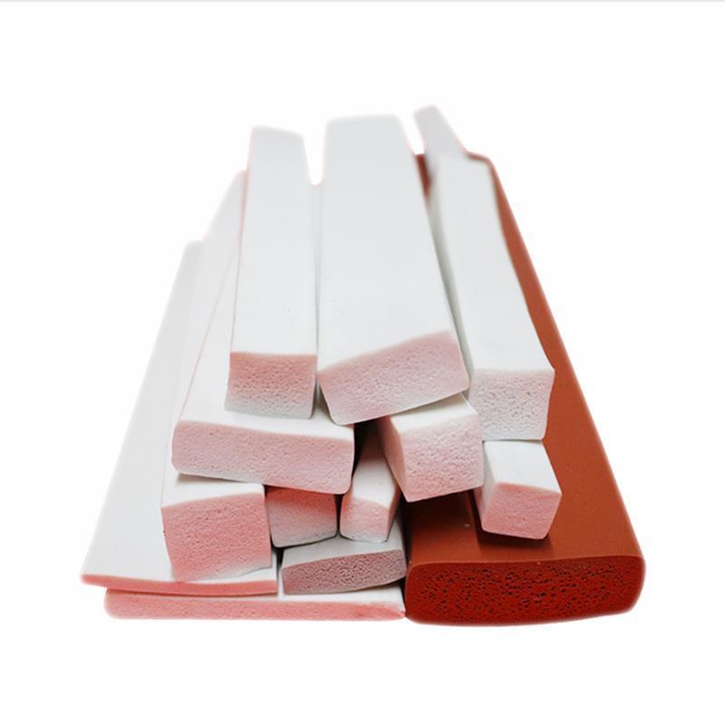 Customized Size quadrate foursquare dimetric rectangle orthogon silicone rubber foams strips