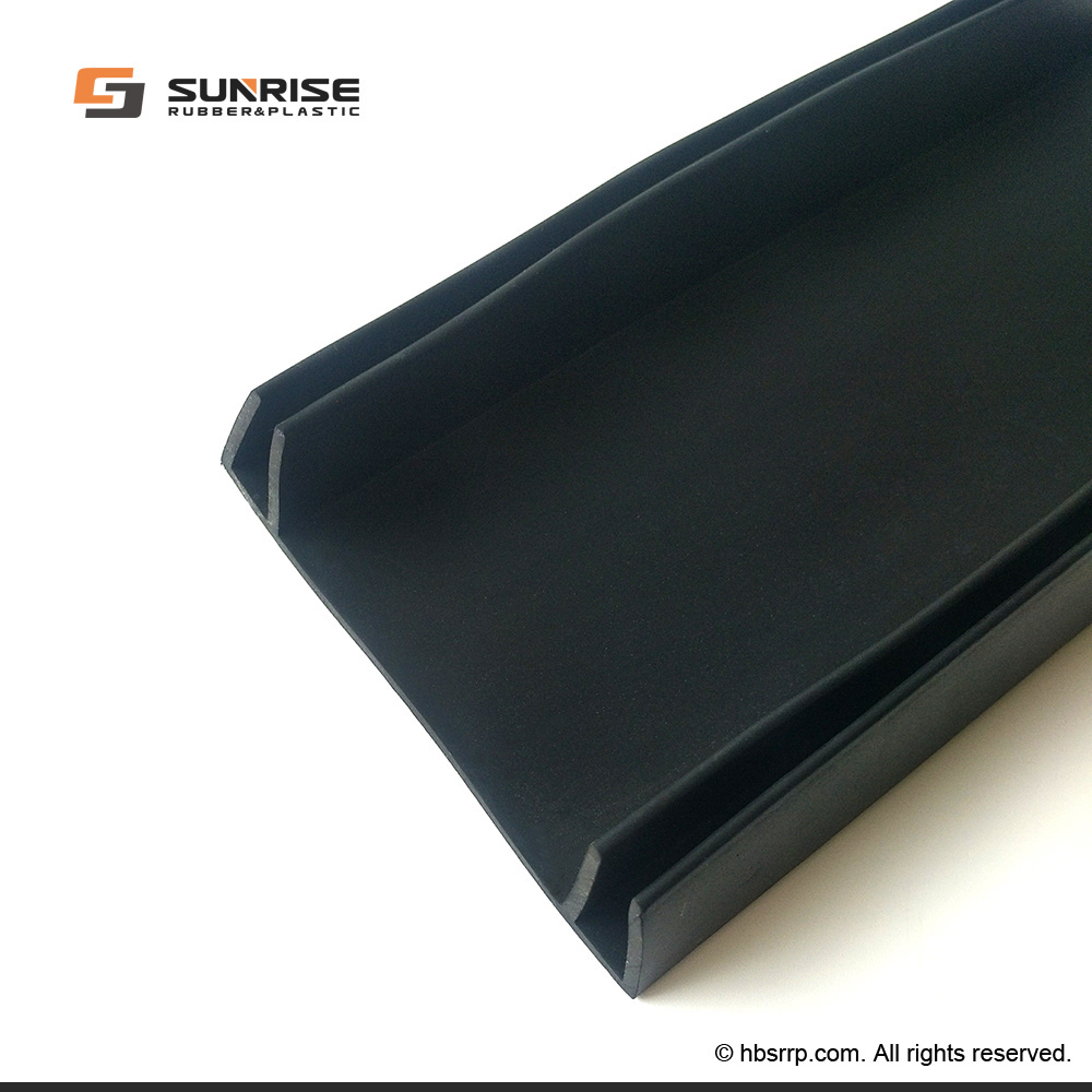 OEM ODM Custom EPDM  u shape rubber water oil tank metal bound cushion gasket flat pad  strip profile extrusion