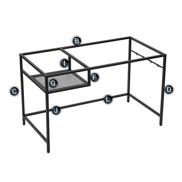 Space Saving Corner Computer Desk Study Writing Table with Storage Hutch, Computer Workstation with Storage Bookshelf