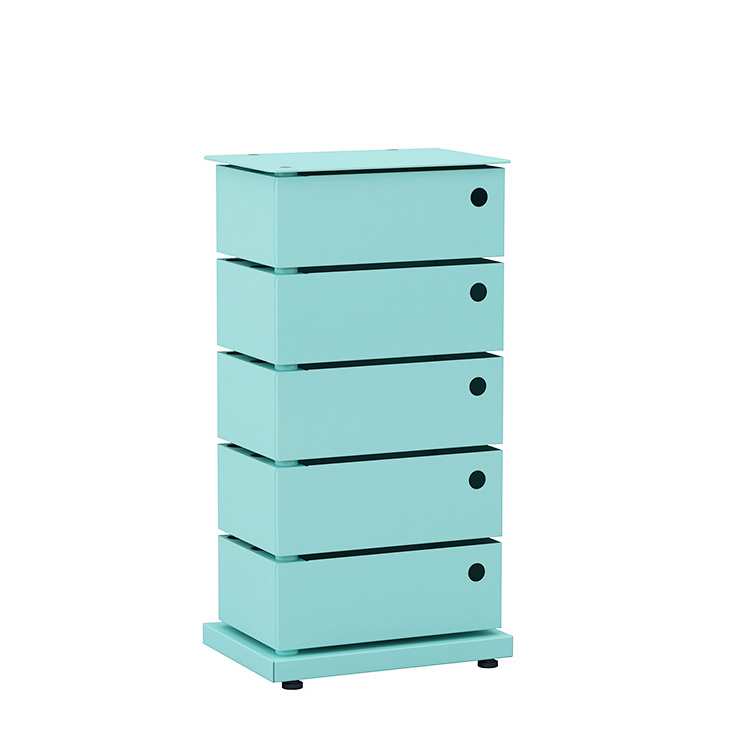 Makeup Organizer Unit Closet Nursery Living Room Bedroom 5 Drawer Dresser Storage Tower Rotating Drawers Cabinet