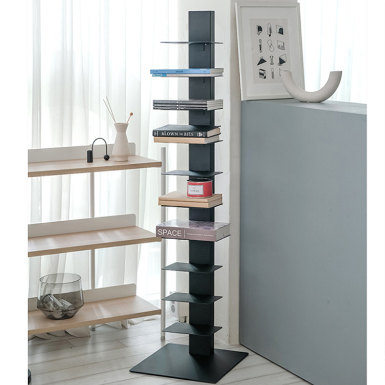 Small Space-friendly Storage Wall Book Tower Spine Vertical Bookshelf