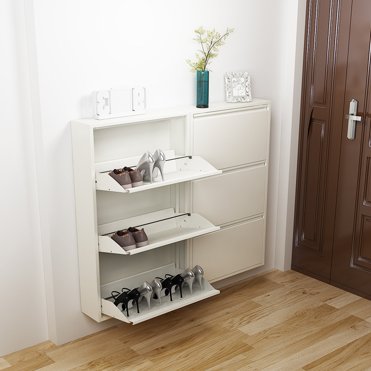 Shoe Cabinet for Entryway Modern Shoe Storage with 3 Drawers for Hallway Holds 24 Pairs Shoes