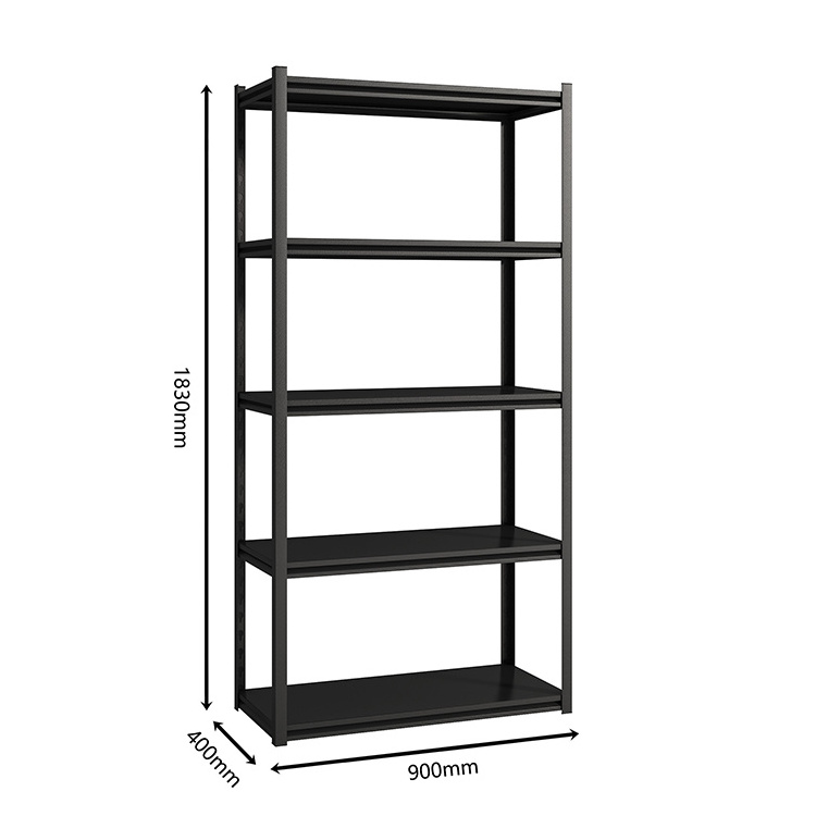 Adjustable Heavy Duty Boltless Industrial Warehouse Store Home Garage Metal Frame 4 5 Layer Sheet Corner Storage Shelf Rack