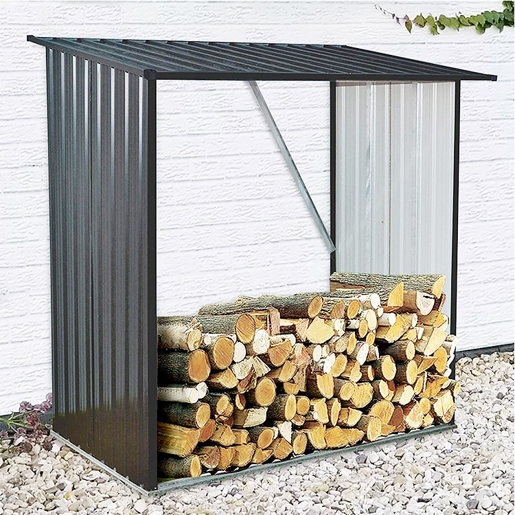 Outdoor Heavy Duty Log Holder Log Carrier Firewood Shed Storage Rack