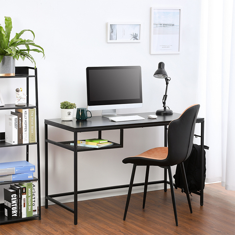 Space Saving Corner Computer Desk Study Writing Table with Storage Hutch, Computer Workstation with Storage Bookshelf