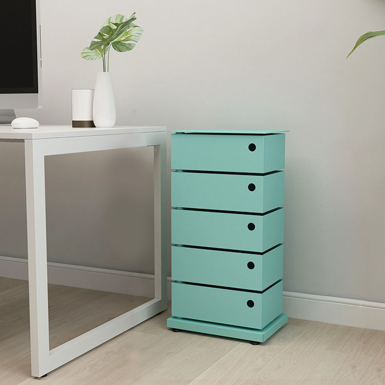 Makeup Organizer Unit Closet Nursery Living Room Bedroom 5 Drawer Dresser Storage Tower Rotating Drawers Cabinet