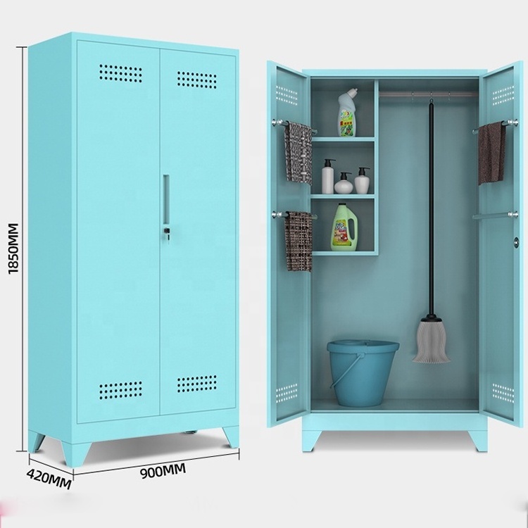 STEELITE Double door cleaning cabinet broom tools storage cabinet cleaning supplies storage cabinets