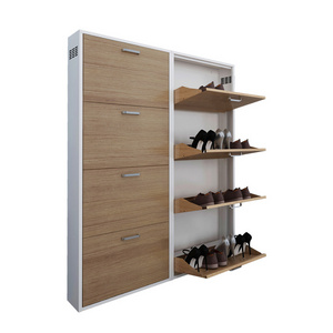 shoe cabinet home entrance  metal shoe rake storage cabinet with drawer ultra-thin shoe cabinet for apartment design