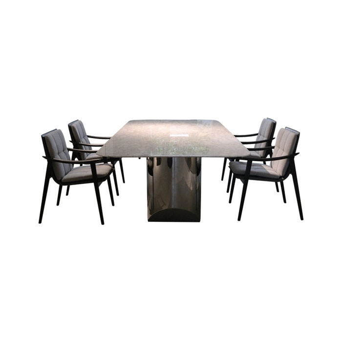 Top New Design White Serpentine S-Shape Half Moon Dining Table for Hotel Wedding Banquets