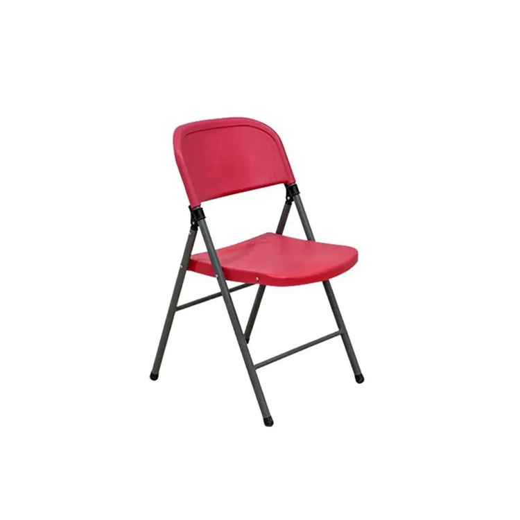 Wholesale Modern Design Black Metal Folding Chair Commercially Stackable for Park Hall Wedding Parties Home Office Furniture