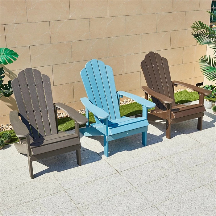 Fashion Modern Outdoor Garden Patio furniture Plastic Wood Folding Adirondack beach Garden Chairs