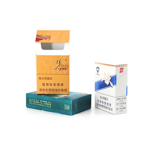 Custom Disposable Paper Tobacco Box Packaging Cigarette Packing Blank Cigarette Packs Empty Cardboard Flip Top Cigarette Boxes