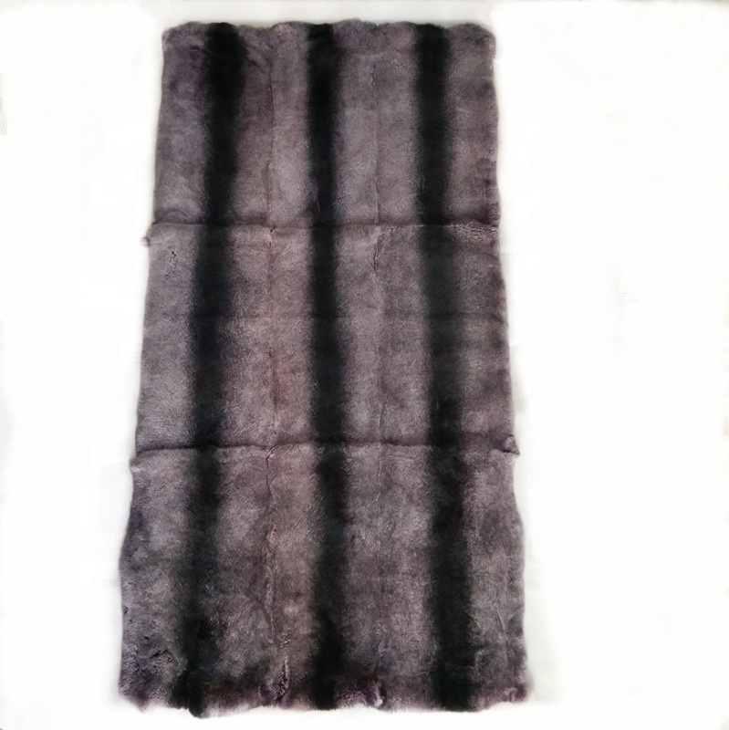 China factory wholesale good quality and cheap price chinchilla fur blanket chinchilla fur pelts