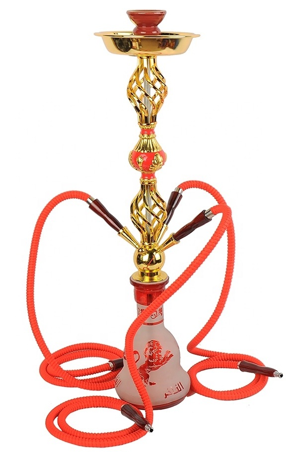 China factory cheap wholesale 2 hose 4 hose hookah narguil chicha saudi arabia hookah for hookah bar