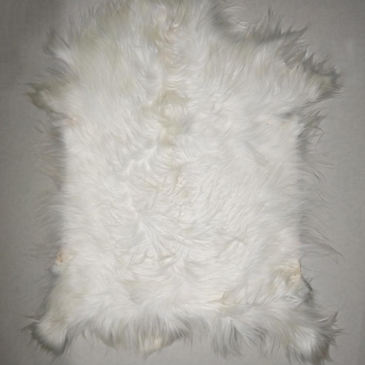 China fur factory wholesale high quality cheap price long hair goat skin