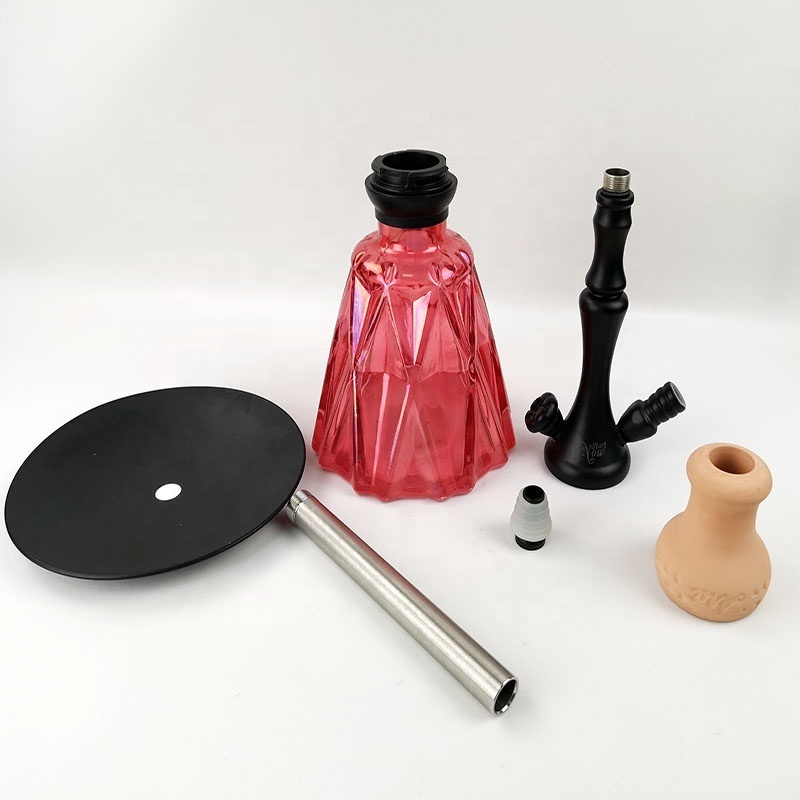 2023 new design narguile saudi arabia hookah shisha with black stem amy deluxe hookah