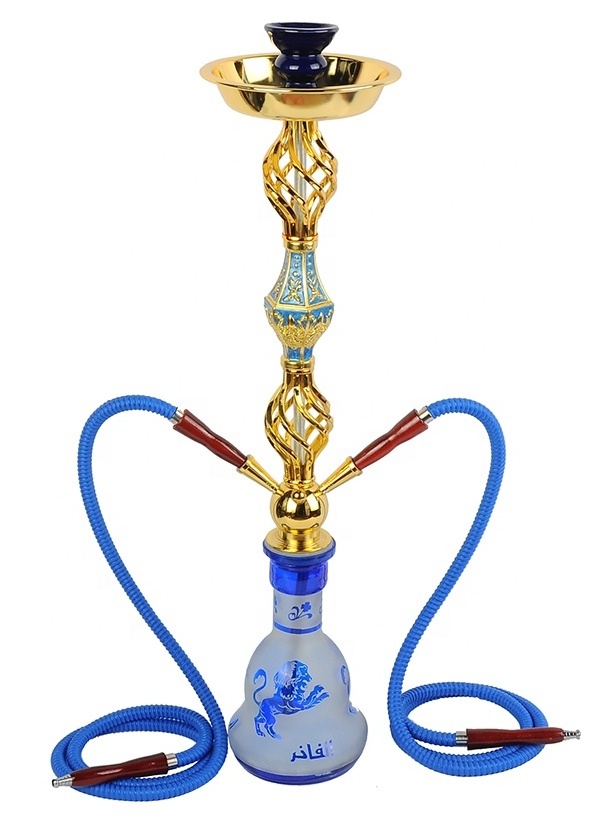 China factory cheap wholesale 2 hose 4 hose hookah narguil chicha saudi arabia hookah for hookah bar